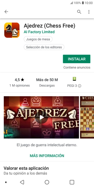 Pulsa INSTALAR y sigue las indicaciones de la pantalla para instalar la app.