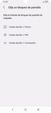 Pulsa el código de seguridad deseado.