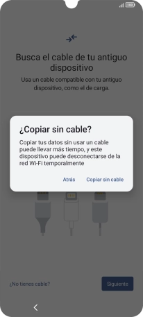 Pulsa Copiar sin cable.