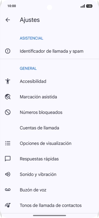 Pulsa Cuentas de llamada.