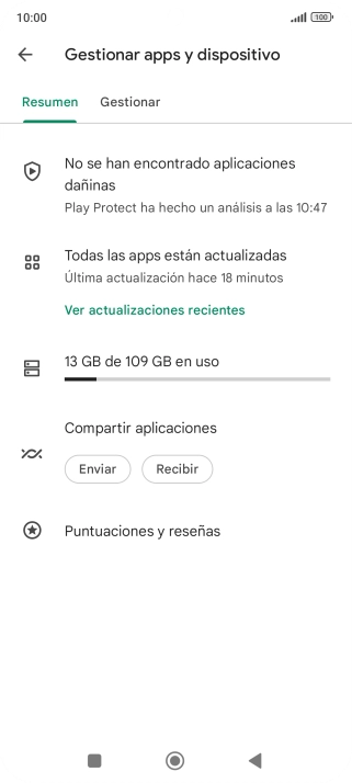 Pulsa Gestionar.