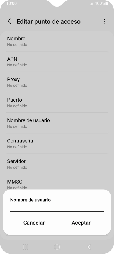 Introduce wap@wap y pulsa Aceptar.