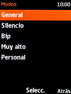 Selecciona Silencio.