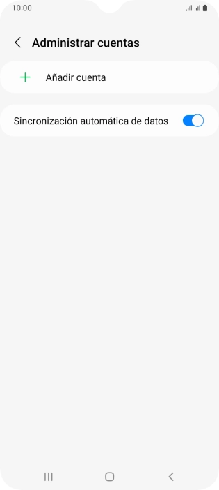 Pulsa Añadir cuenta.