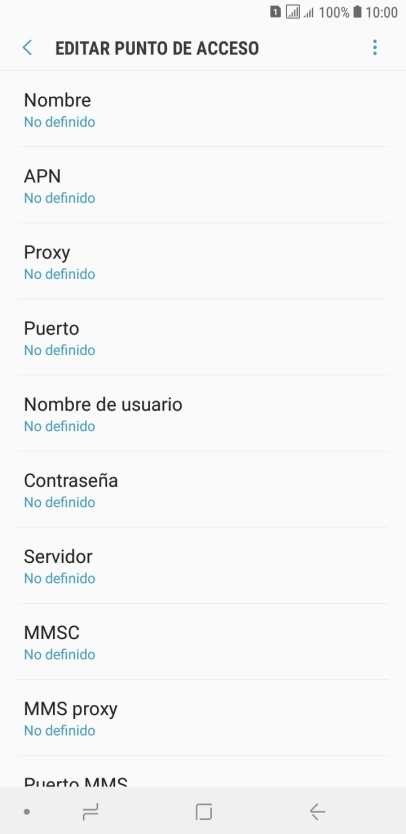 Pulsa Nombre.