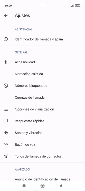 Pulsa Cuentas de llamada.