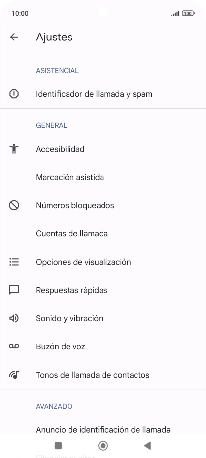 Pulsa Cuentas de llamada.