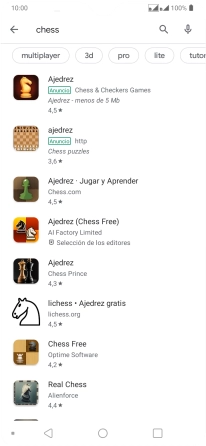 Pulsa la app deseada.