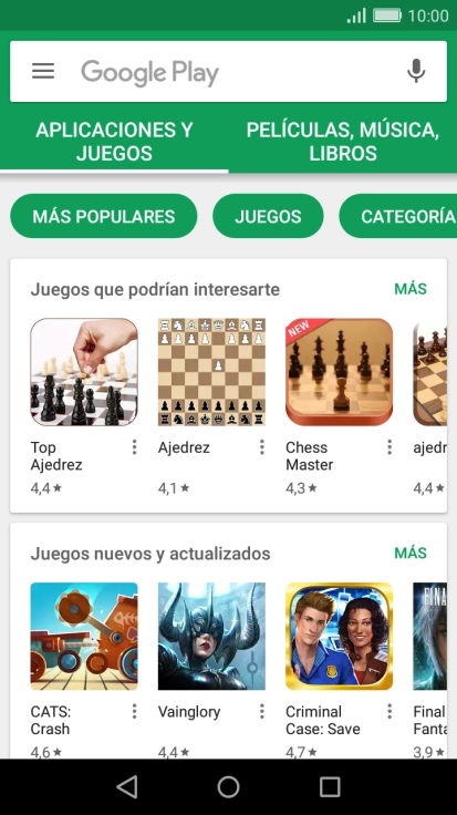 Desliza el dedo hacia la derecha desde la parte izquierda de la pantalla.