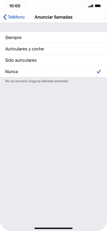 Pulsa Siempre para activar la función cuando el modo silencioso está desactivado.
