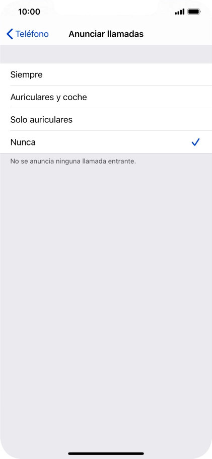 Pulsa Siempre para activar la función cuando el modo silencioso está desactivado.