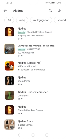 Pulsa la app deseada.