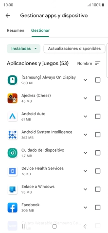 Pulsa la app deseada.