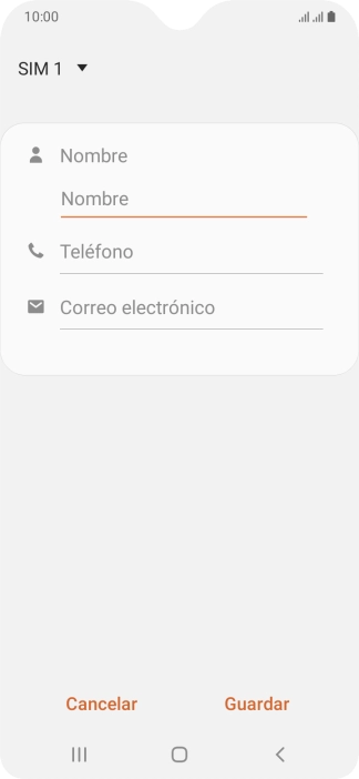 Pulsa la lista desplegable de la guía.