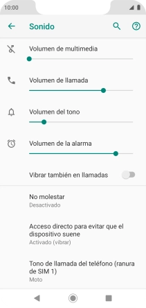 Pulsa Tono de llamada del teléfono.