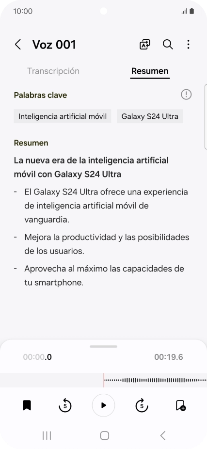 Pulsa la tecla de retroceso para guardar los cambios. Pulsa la tecla de retroceso para guardar los cambios.