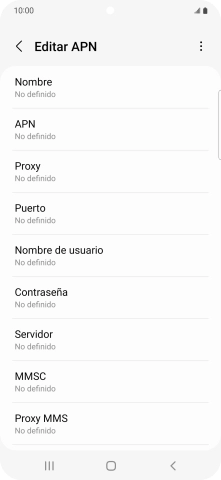 Pulsa Nombre.