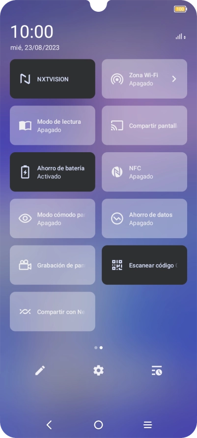 Pulsa la tecla de inicio para terminar y regresar a la pantalla de inicio.