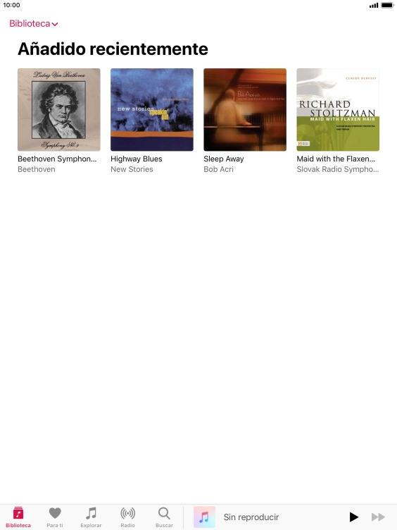 Pulsa la lista desplegable.