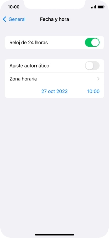 Desliza el dedo hacia arriba desde la parte inferior de la pantalla para terminar y volver a la pantalla de inicio.