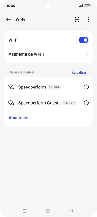 Pulsa la red wifi deseada.
