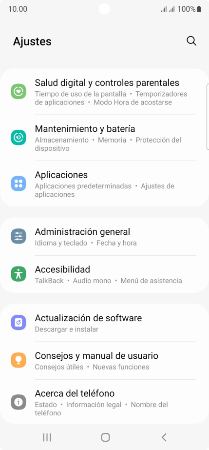Pulsa Actualización de software.
