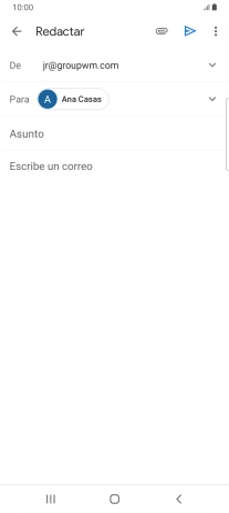 Pulsa Asunto e introduce el asunto deseado.