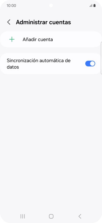 Pulsa Añadir cuenta.