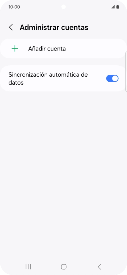 Pulsa Añadir cuenta.