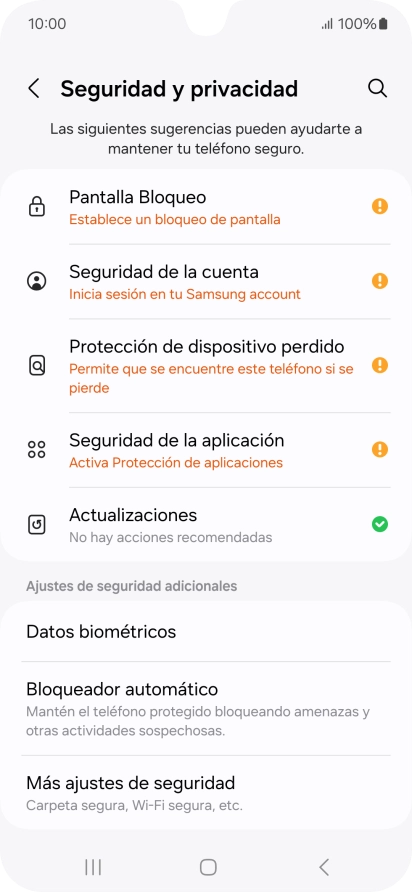 Pulsa Más ajustes de seguridad.