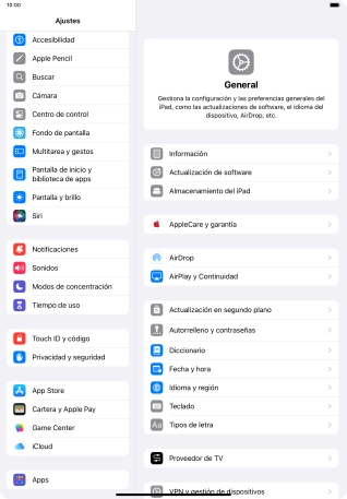 Pulsa Privacidad y seguridad.