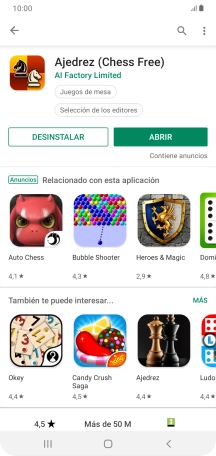 Pulsa la tecla de inicio para terminar y regresar a la pantalla de inicio.