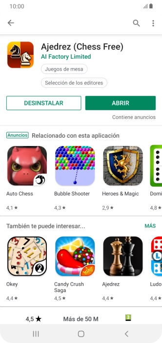 Pulsa la tecla de inicio para terminar y regresar a la pantalla de inicio.