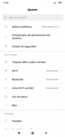 Pulsa Tarjetas SIM y redes móviles.