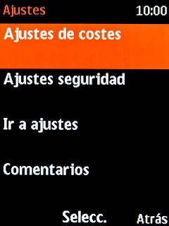 Selecciona Ajustes seguridad.