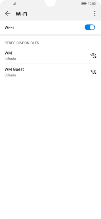 Pulsa la red wifi deseada.