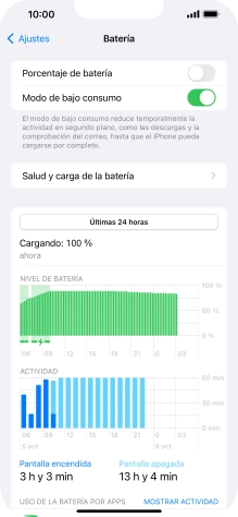 Desliza el dedo hacia arriba desde la parte inferior de la pantalla para terminar y volver a la pantalla de inicio.