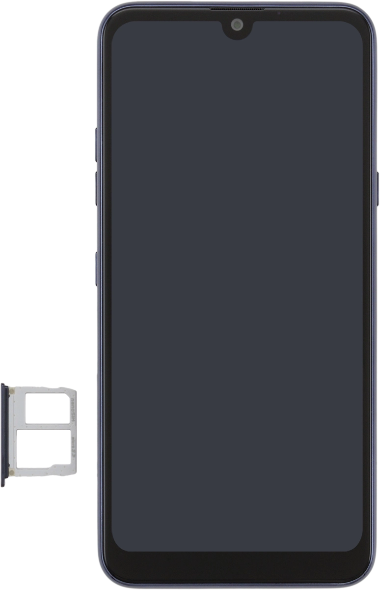 Gira la tarjeta SIM de modo que la esquina biselada de la tarjeta coincida con la esquina biselada de su contenedor.