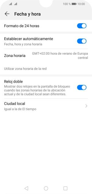 Pulsa la tecla de inicio para terminar y regresar a la pantalla de inicio.