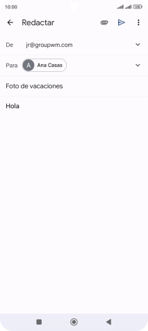 Pulsa el icono de anexos. Pulsa el icono de anexos.
