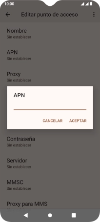 Introduce airtelwap.es y pulsa ACEPTAR.