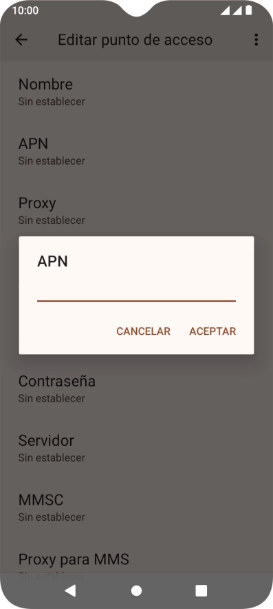 Introduce airtelwap.es y pulsa ACEPTAR.