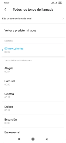 Pulsa la tecla de inicio para terminar y regresar a la pantalla de inicio.