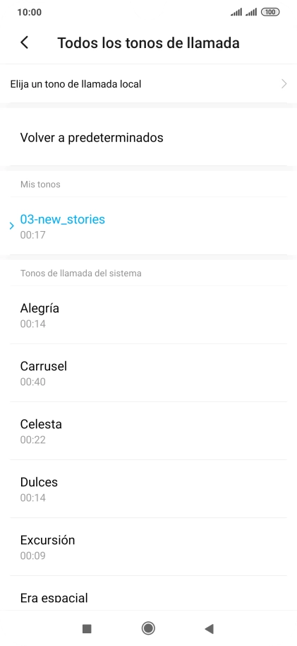 Pulsa la tecla de inicio para terminar y regresar a la pantalla de inicio.