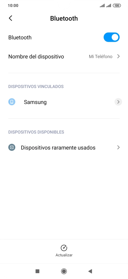 Pulsa la tecla de inicio para terminar y regresar a la pantalla de inicio.