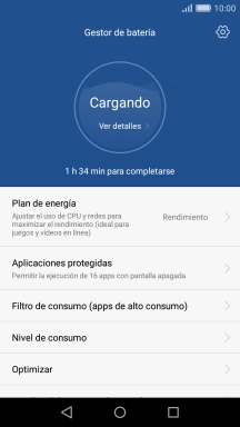 Pulsa Plan de energía.