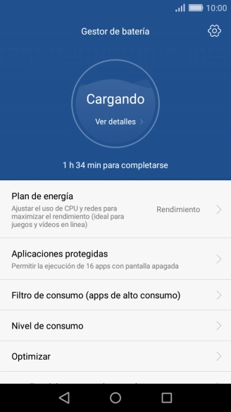 Pulsa Plan de energía.