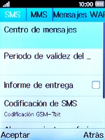 Selecciona SMS.