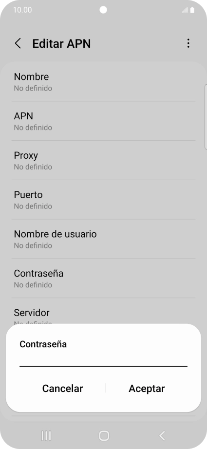 Introduce wap125 y pulsa Aceptar.