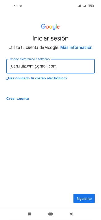 Pulsa Siguiente.